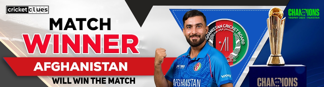 AFGHANISTAN WILL WIN THE MATCH