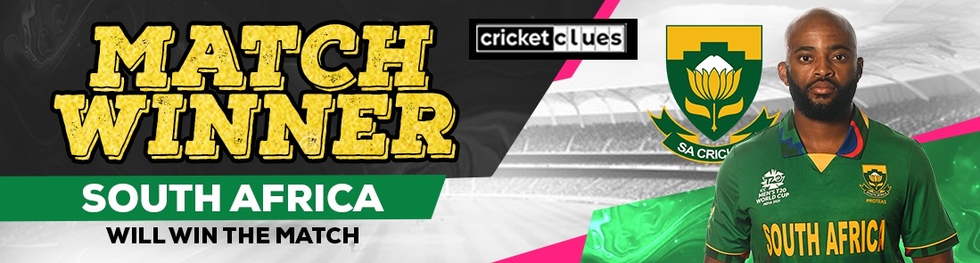 SOUTH AFRICA WILL WIN THE MATCH