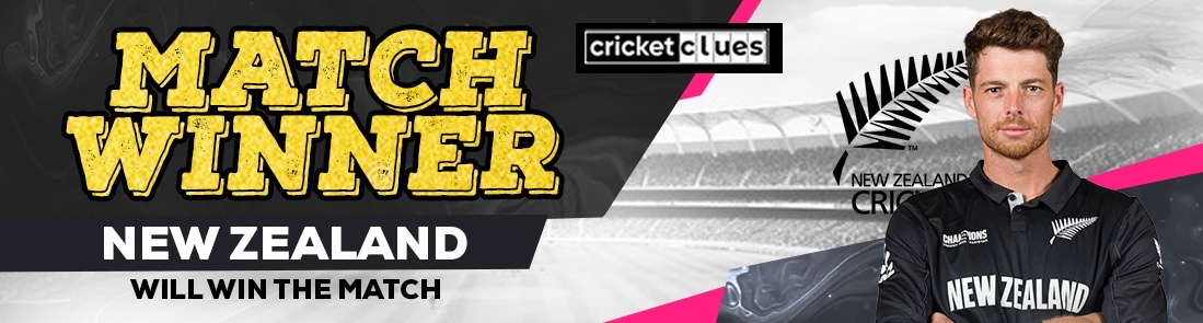 NEW ZEALAND WILL WIN THE MATCH