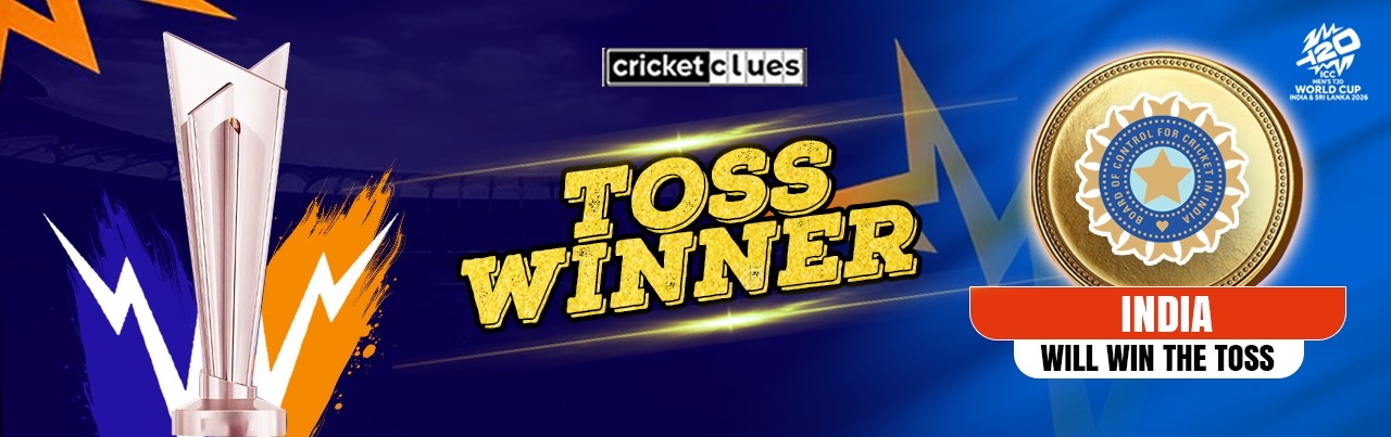 INDIA WILL WIN THE TOSS