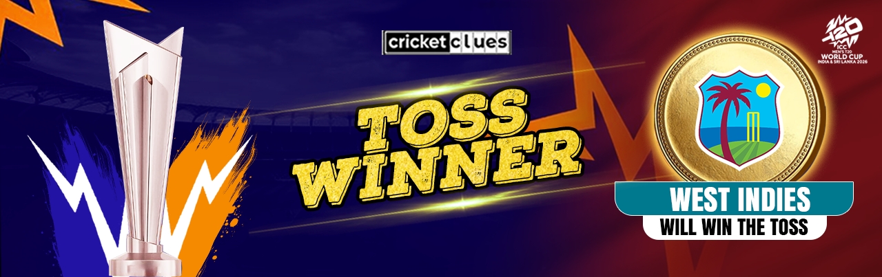 WEST INDIES WILL WIN THE TOSS